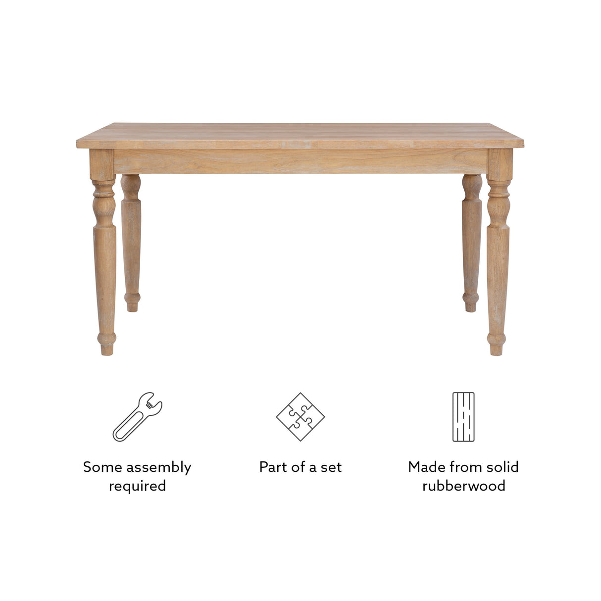 Linon Dining Table Brown Linon