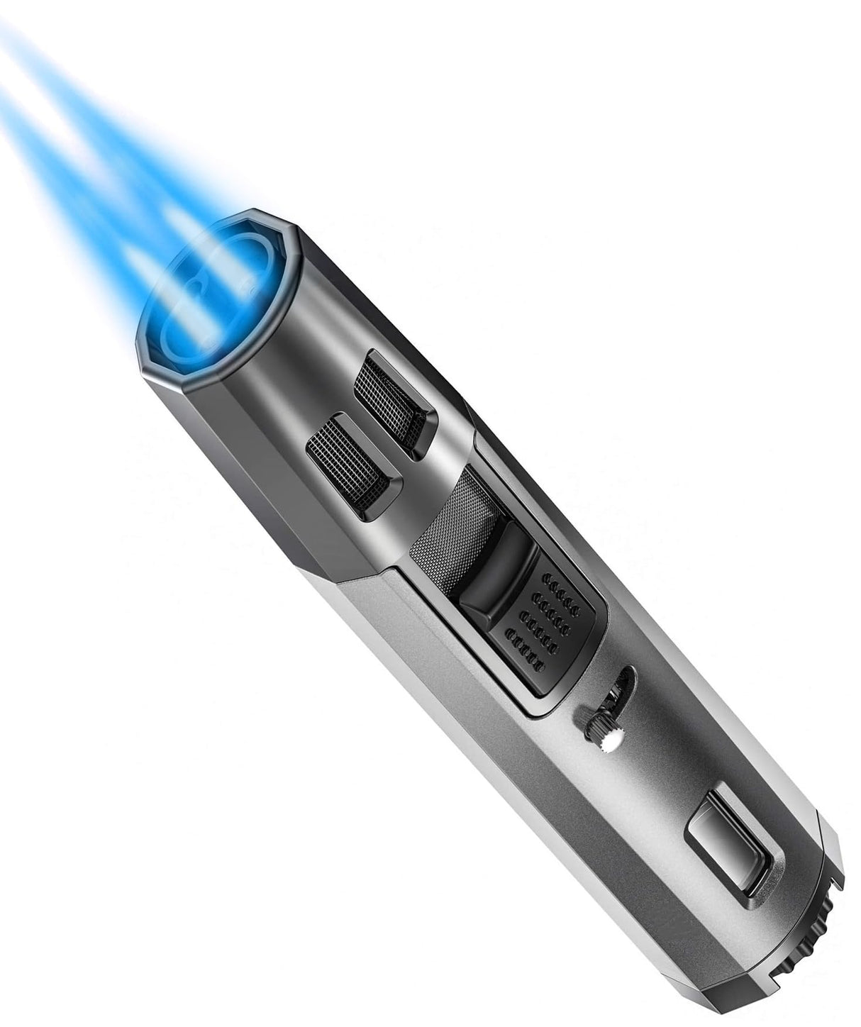 Zoocura Torch Lighter Butane Lighter Refillable Jet Flame Torch Lighters Windproof Gas Long Torch Lighter Adjustable Butane Pen Lighter for Candles Grill BBQ Stove Camping(Gas Not Included) Zoocura