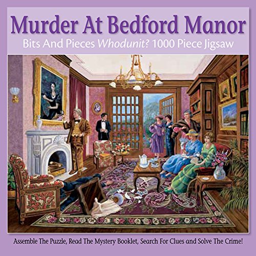 Bits and Pieces – Murder at Bedford Manor Jigsaw Puzzle for Adults – Solve the Intriguing Murder Mystery by Gene Dieckhoner (1000 Piece Puzzle 20" x 27") Bits and Pieces