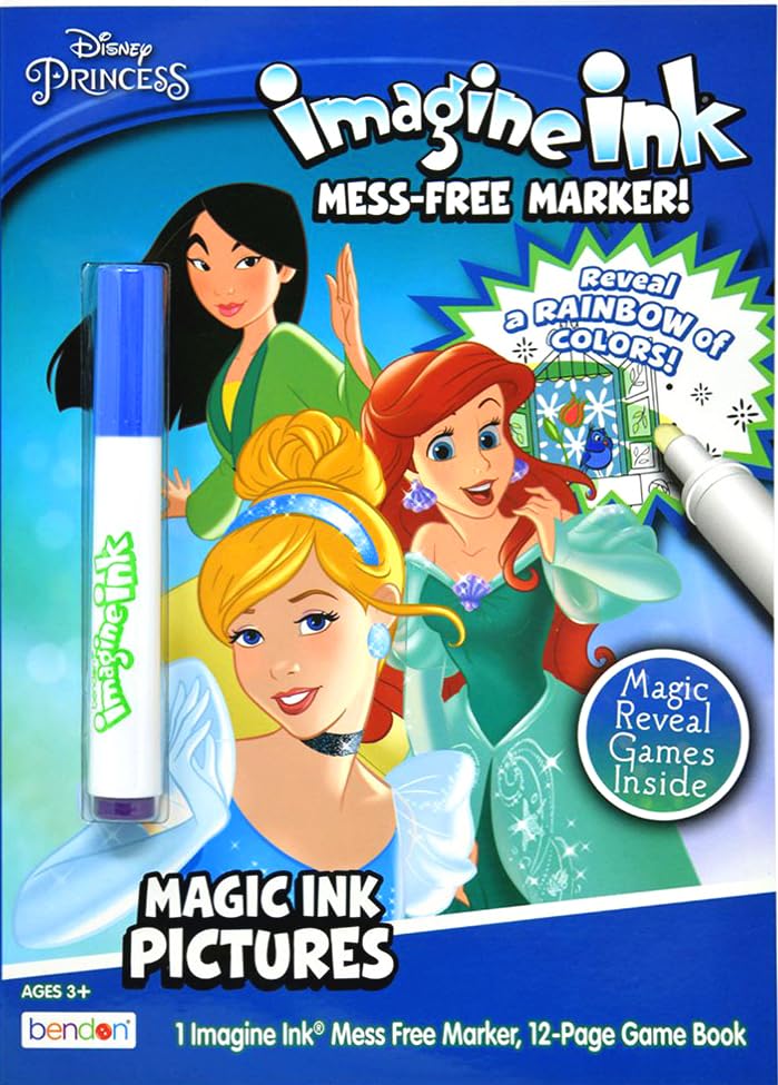 Disney Princess Coloring and Activity Book Bundle with Imagine Ink Coloring Book, Stickers and More Bendon