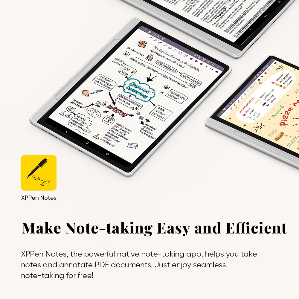 XPPen 3 in 1 Color Digital Notebook 10.95'' Paper Note Taking Tablet with 16384 Pressure Levels Battey-Free X3 Pro Pencil 2 Magnetic Folio 6+128GB Magic Note Pad for Writing/Reading/Meeting/Study XP-PEN