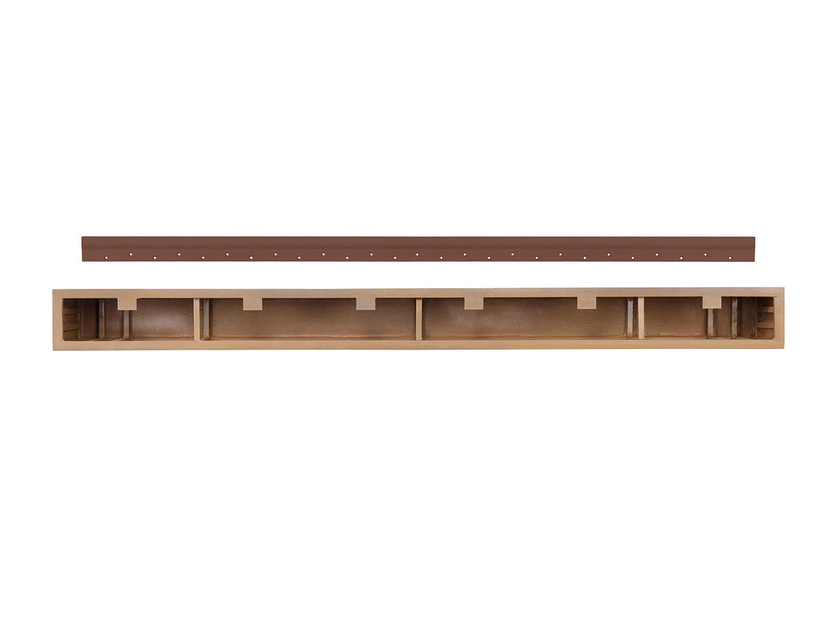 Pearl Mantels NC-60 LITRIVER Zachary Non-Combustible Natural Wood Look Shelf, 60", Little River Finish Pearl Mantels