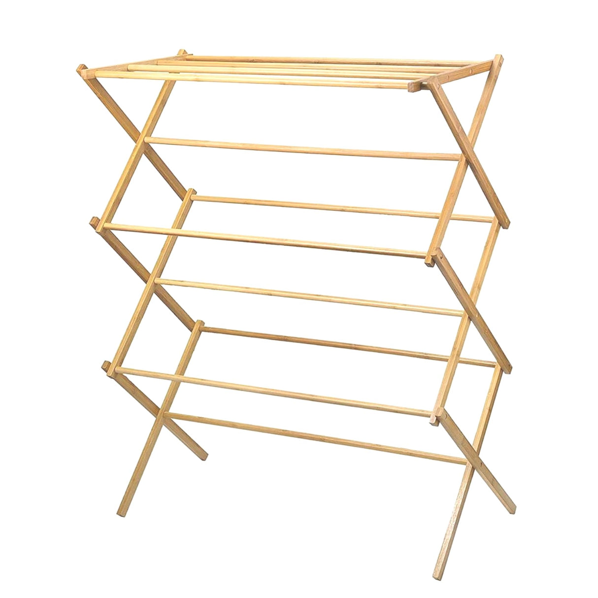Home-it Wooden Clothes Drying Rack for Laundry - Collapsible Folding Bamboo Laundry Drying Rack for Drying Clothes - Heavy Duty Pre Assembled HOME IT