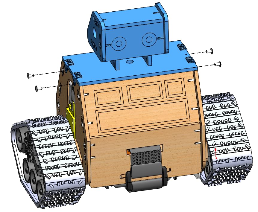 ScienSta STEM Projects for Kids Ages 10-16, Wooden Model Car Kits, Gifts for Boys 9-16, Science Educational Crafts Building Kit,RC Tank ScienSta