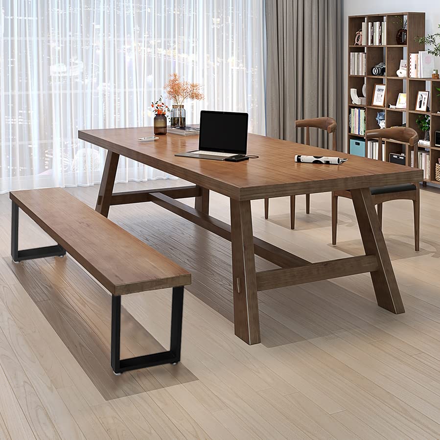 Topsair 16" Metal Furniture Legs with Adjustable Feet Desk Legs Iron Desk Legs Coffee Table Legs Bench Legs, DIY Furniture Legs for Side Table, Nightstand, Chair, 16"x11" Topsair