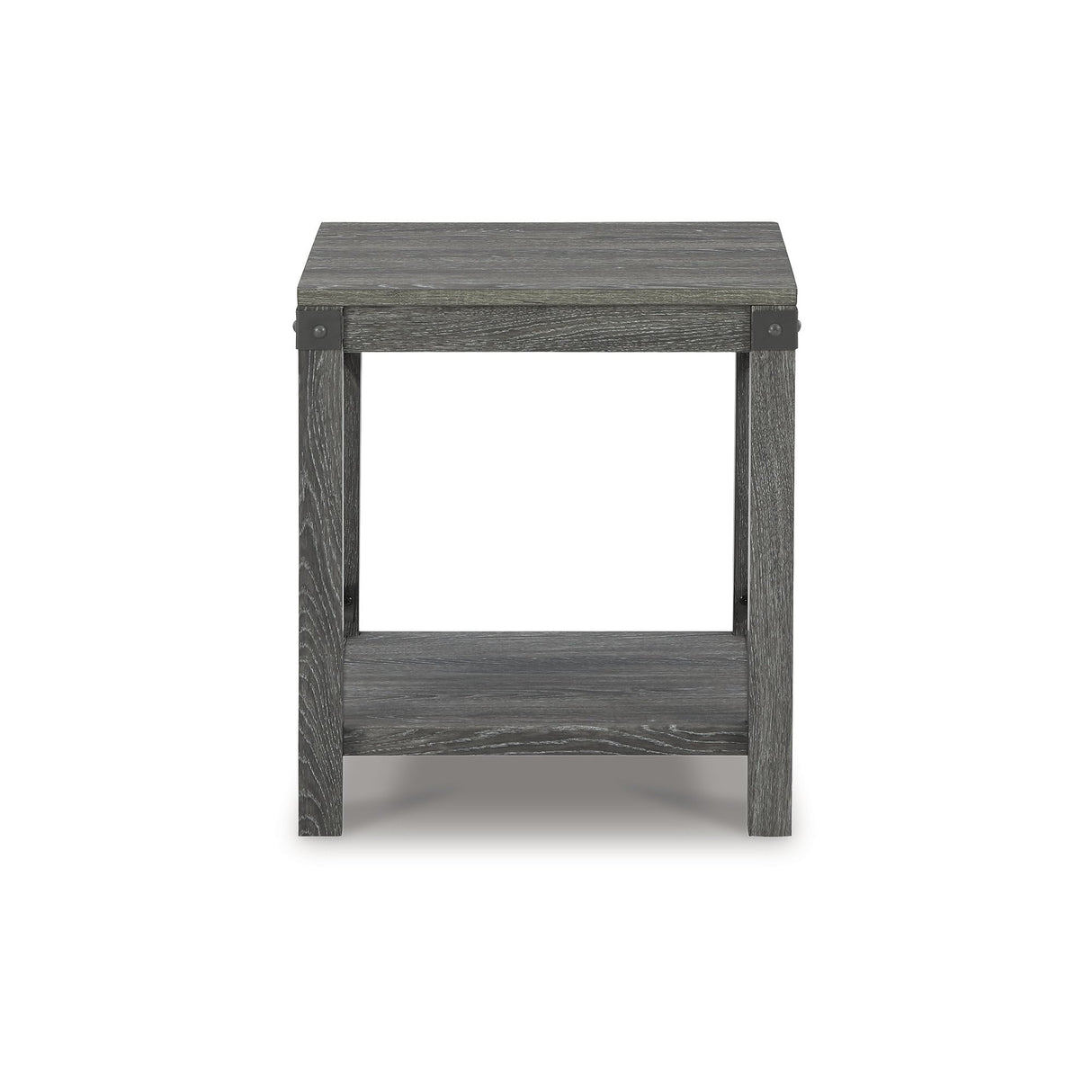 Signature Design by Ashley Freedan Rustic Farmhouse End Table, Gray Signature Design by Ashley