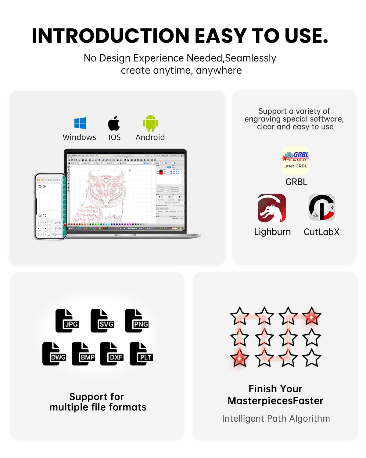 DAJA A6 Pro 10W laser Engraver,Enclosed Laser Engraving and Cutter Machine High Precision Laser Class1,Engraving Machine for Cutting Wood,Acrylic DAJA