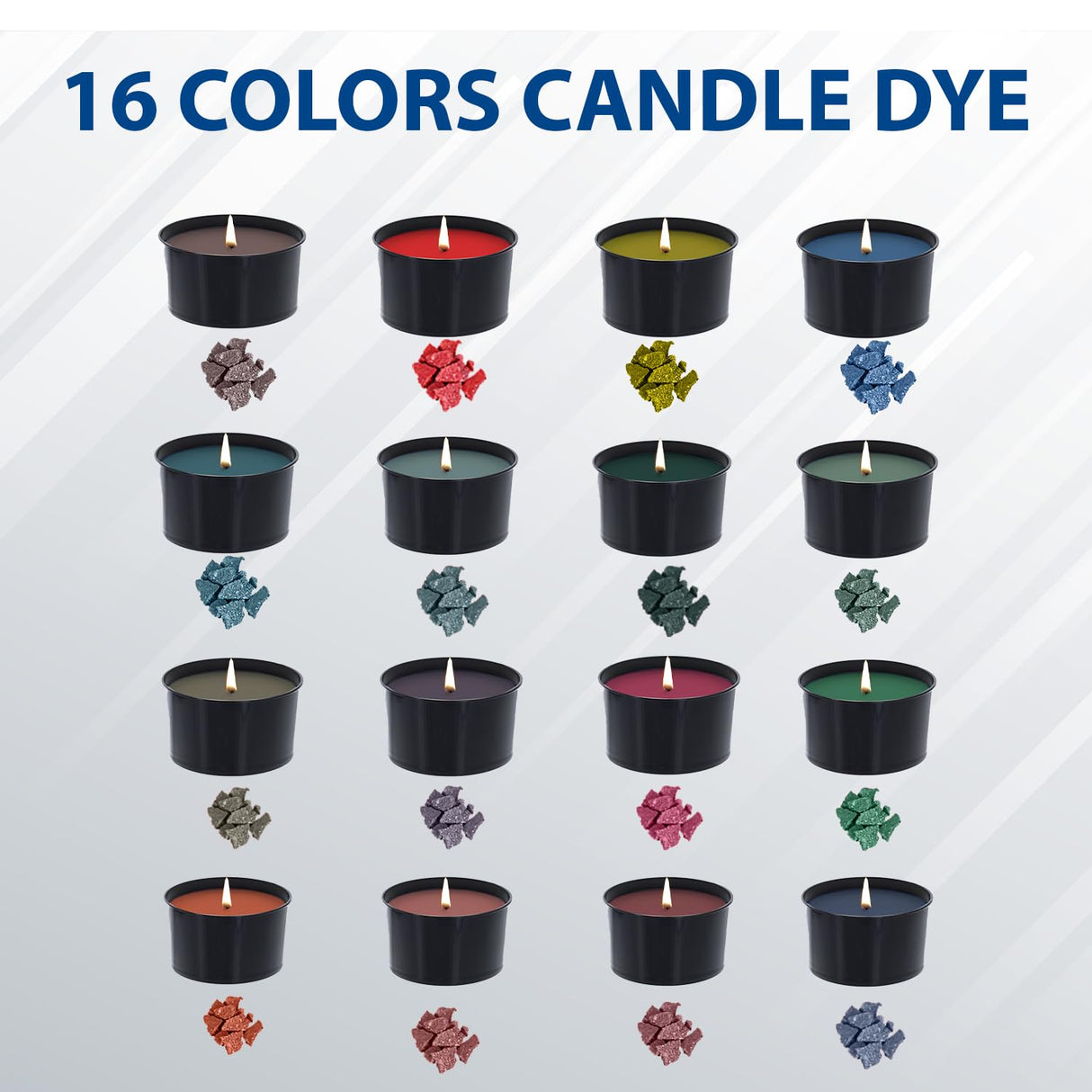 AXUANHUA Complete Candle Making Kits - Candle Making Kit for Adults - DIY Candle Making Supplies Include 10 Jars, 4 Soy Wax, 16 Dyes, 100 Candlewicks, 4 Scents & Many More - Arts and Crafts for Adults AXUANHUA