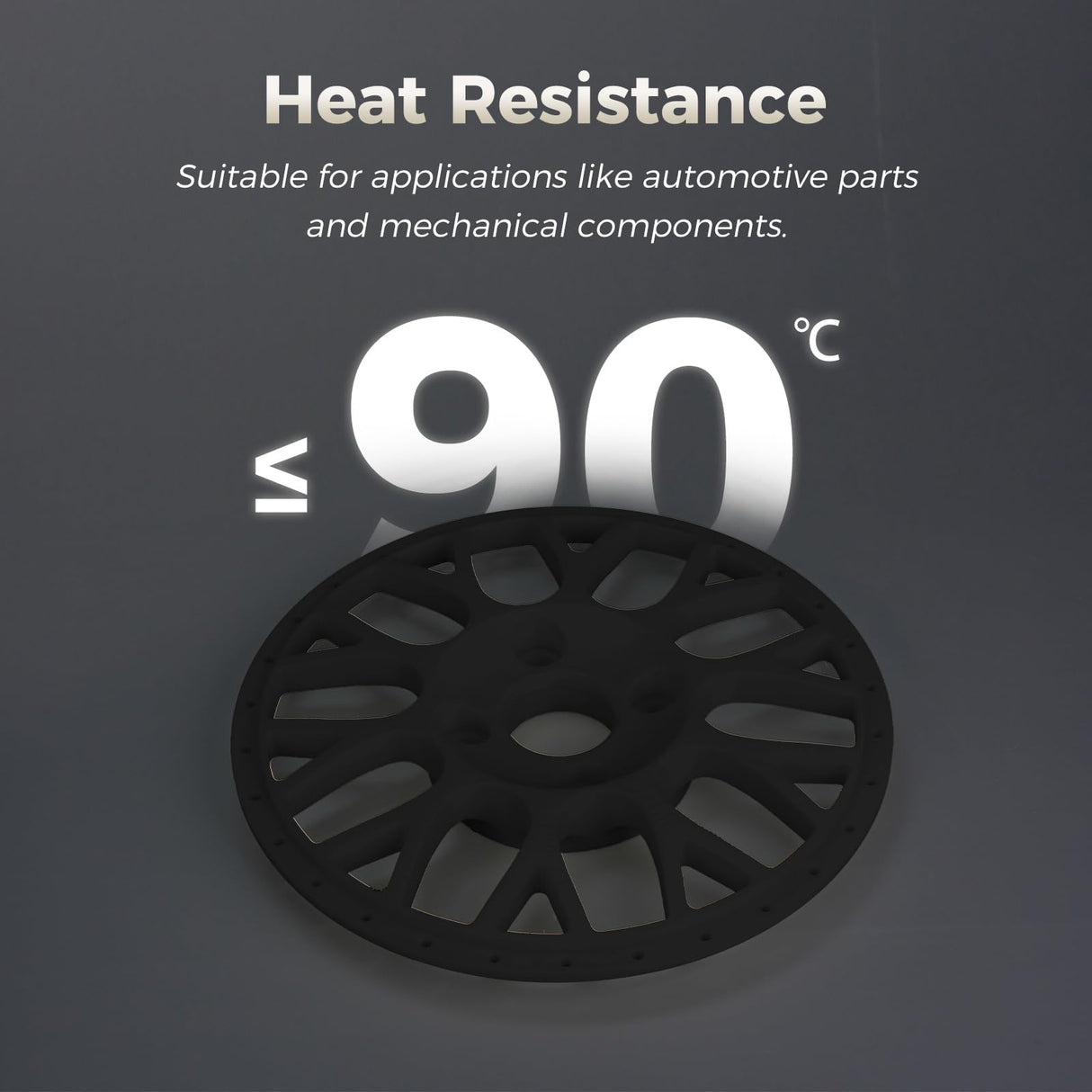 FLASHFORGE ABS Pro Filament 1.75mm Black, 3D Printer Filament 1kg (2.2lbs) Spool-Dimensional Accuracy +/- 0.02mm, Hot Deformation Below 90℃, Great for Printing Heat-Resistant Functional Parts FLASHFORGE