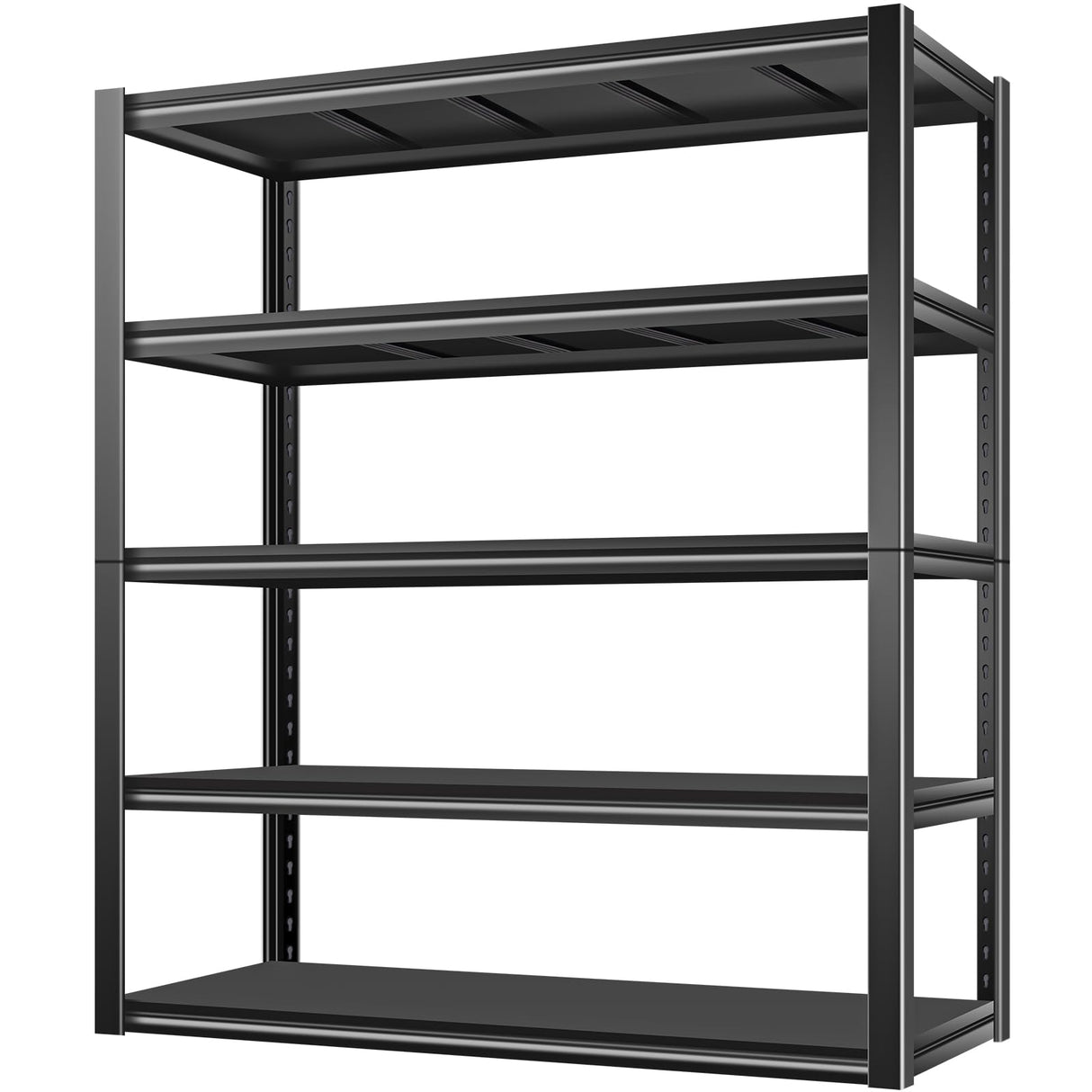 BILT HARD 2000LBS Garage Shelving, 39.4" W x 18" D x 72" H, 5-Shelf Storage Shelves Heavy Duty, Industrial Metal Shelving Units with Adjustable Shelf, Steel Utility Shelves, Black BILT HARD