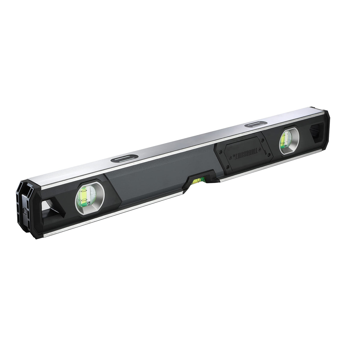 ToughBuilt - 24-in Lighted Magnetic Box Level, Digital Backlit Display, Shock Absorbing Endcaps, Powerful rare earth magnets provide superior holding strength - TB-H2-L-24LH-M ToughBuilt