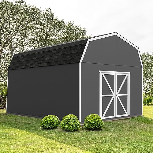 Handy Home Products Hudson 12x24 Do-it-Yourself Wooden Storage Shed with Floor Handy Home Products