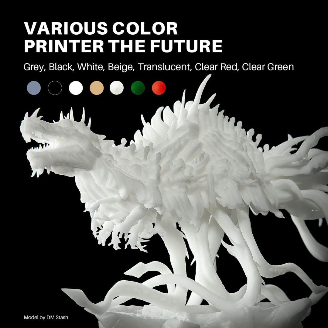 ELEGOO ABS-Like Resin 3.0+, Upgraded 3D Printer Photopolymer Resin, Higher Heat-Resistance Fast Curing High Precision Non-Brittle, Translucent 1000g ELEGOO