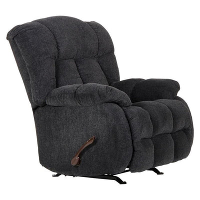 Catnapper Brock Rocker Recliner in Slate Gray Polyester Chenile Fabric