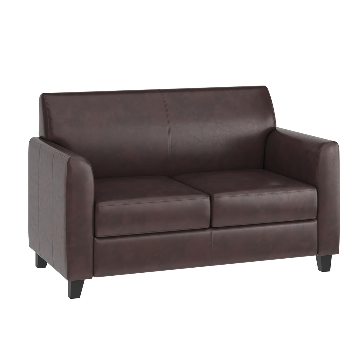 Flash Furniture HERCULES Diplomat Series Brown LeatherSoft Loveseat Flash Furniture