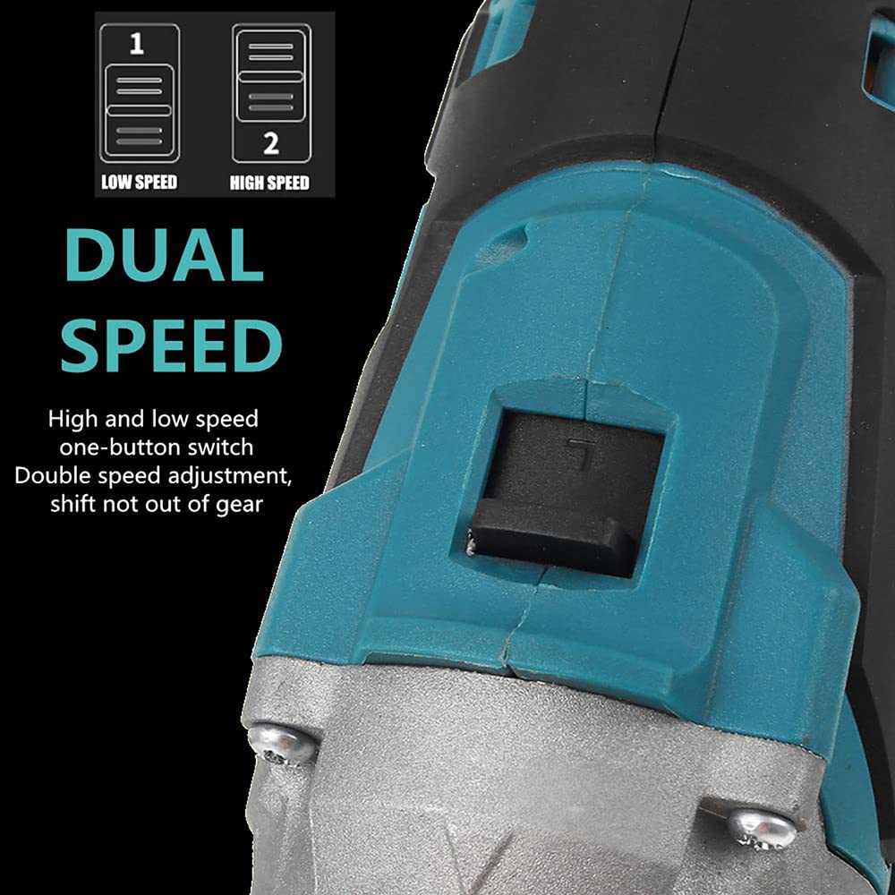 Cordless Rivet Gun,Portable 21V Lithium Battery Electric Automatic Core Pulling Rivet Gun,Professional Brushless Blind Riveter Tool Kit for Rivets 2.4/3.2/4.0/4.8 mm,with 3.0Ah Battery (2 Batteries) iMeshbean