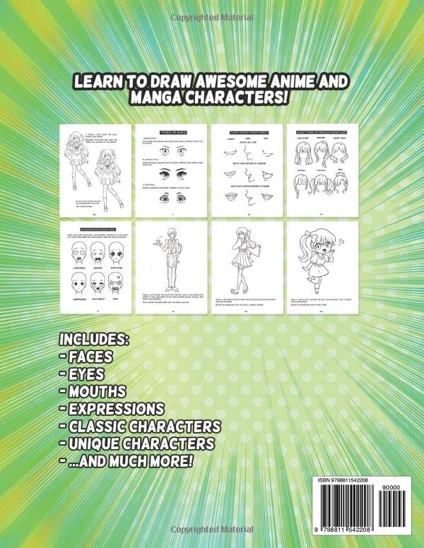 How to Draw Anime and Manga for Beginners: Learn to Draw Awesome Anime and Manga Characters - A Step-by-Step Drawing Guide for Kids, Teens, and Adults Majosta