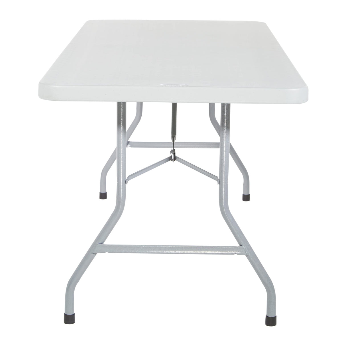 Office Star Resin Multipurpose Rectangle Folding Table for Indoor or Outdoor Use, 6 Feet Light Gray Office Star Products