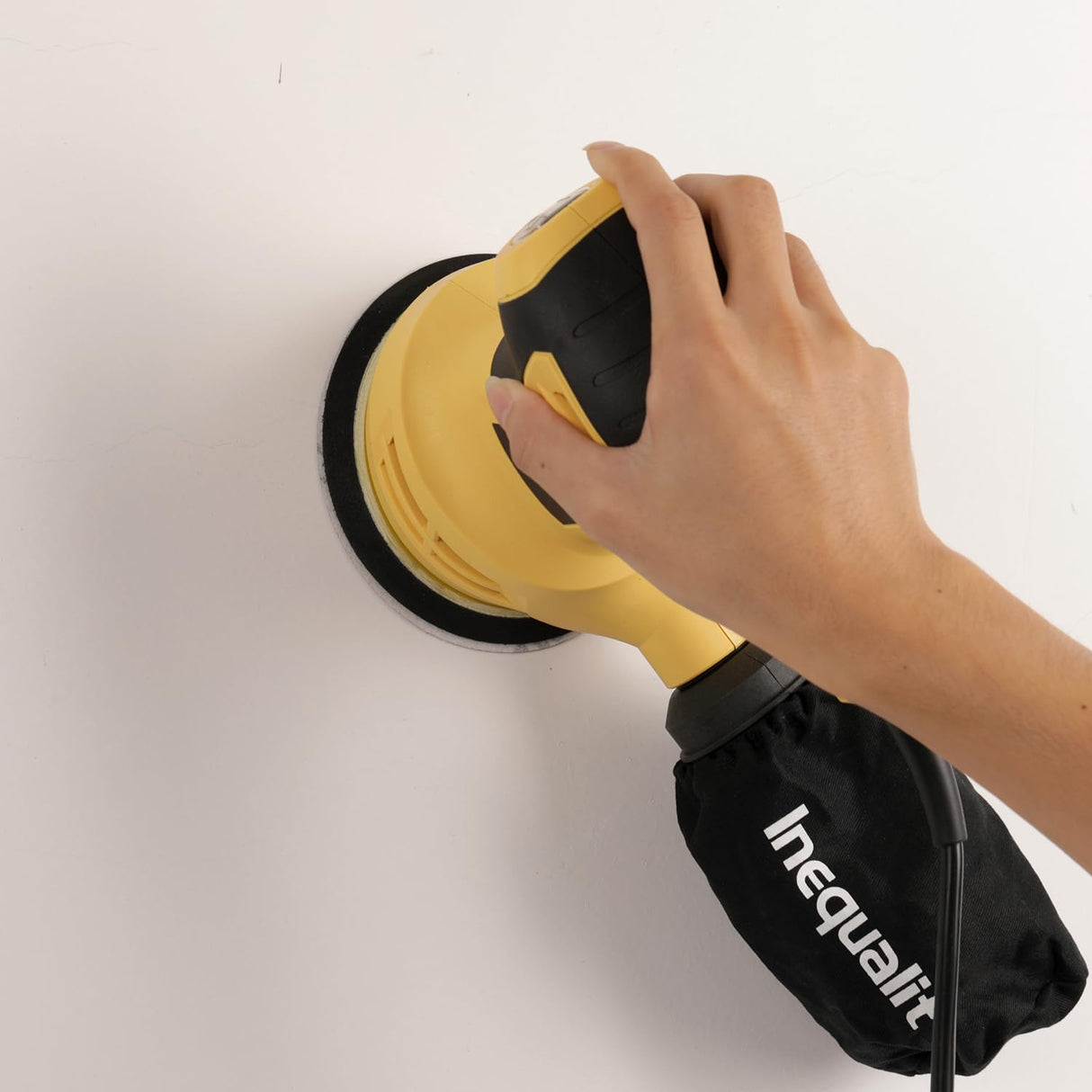 Inequalit 2.4Amp 5 Inch Orbital Sander, 6000-13000OPM Random Orbital Sander with 6 Variable Speed, 15Pcs Sandpapers and Dust Collector Included, Fit for Sanding and Polishing Inequalit