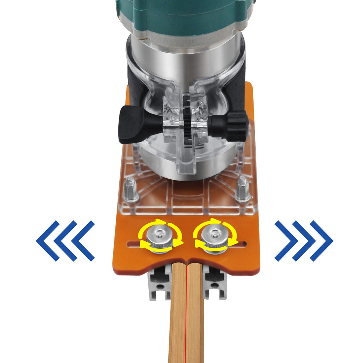 Wood Trimmer Router Base, 2 in 1 Compact Wood Palm Router Base Router Slotting Bracket for Carbinet Closet Furniture, Suitable for Inside Diameter 65mm Trimming Machine Luqeeg