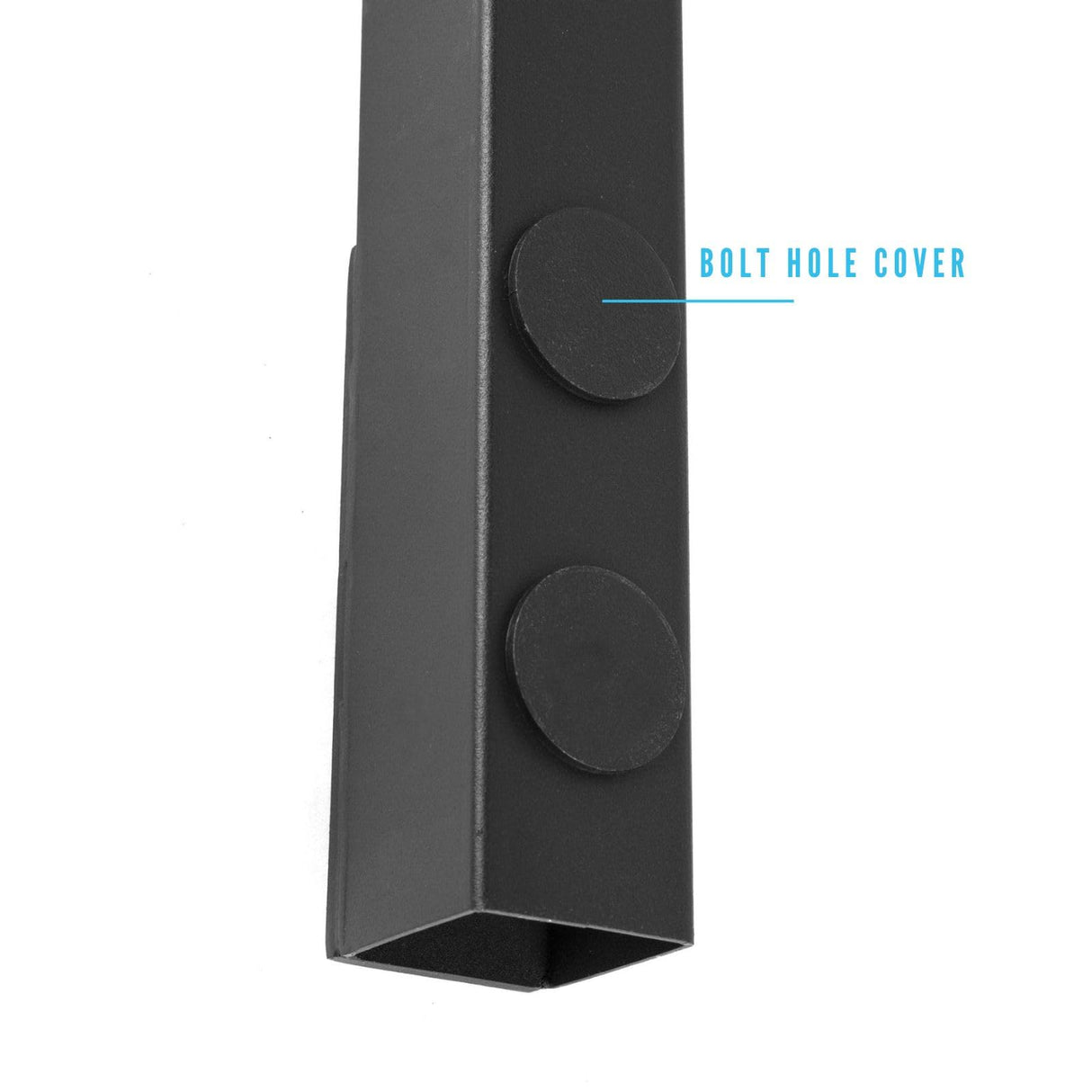 Senmit Cable Railing Post Fascia Mount-Stainless Steel Square Weldless 42"x2"x2" Pre-drilled Side Mount Metal Post for Wood Deck, Black 4 Pack Senmit