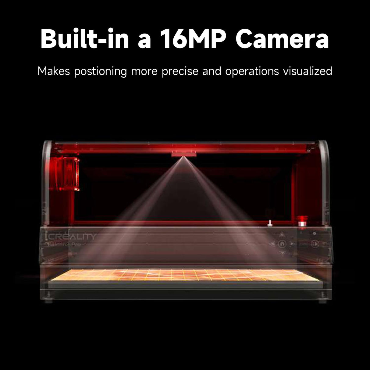 Creality Laser Engraver Faclon2 Pro 40W Desktop Diode Cutter and Engraver Machine with Enclosure,Smart Camera,Air Assist,Engraving Machine for Wood Acrylic Leather Stone Metal Creality