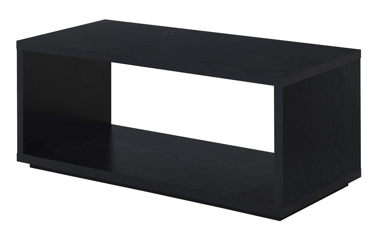 Convenience Concepts Northfield Admiral Coffee Table, Black, 18 in x 42 in x 18 in Convenience Concepts