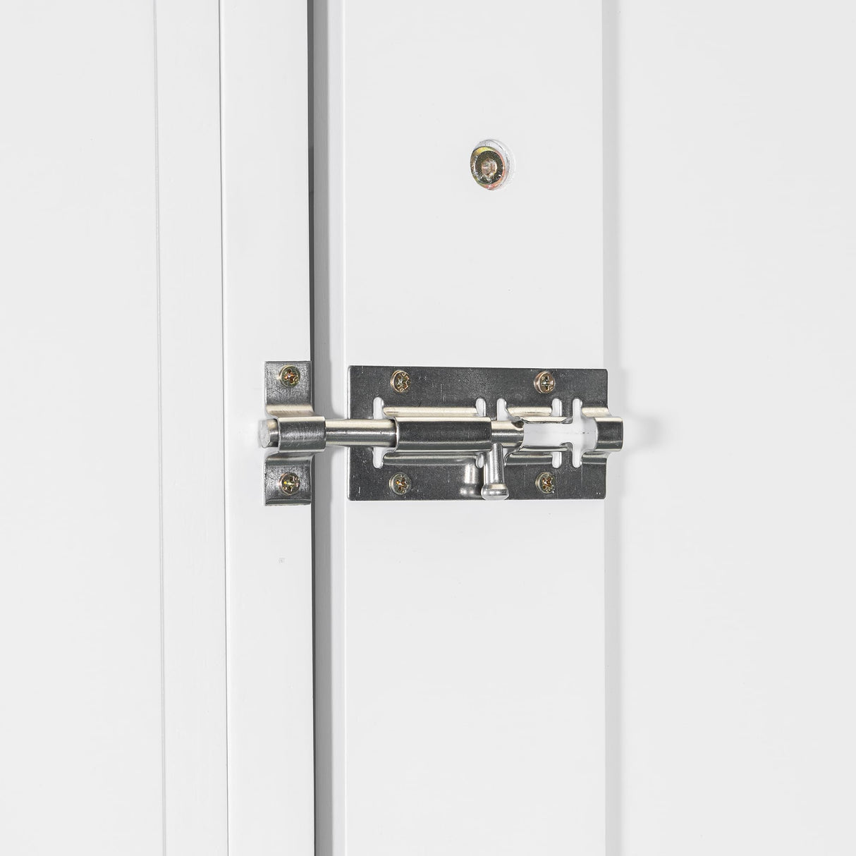 Hlcodca French Style Queen Size Murphy Bed with LED Lights & Storage Shelves - Wall Bed with Bookshelves, Drawers and Desk Space (White2) Hlcodca