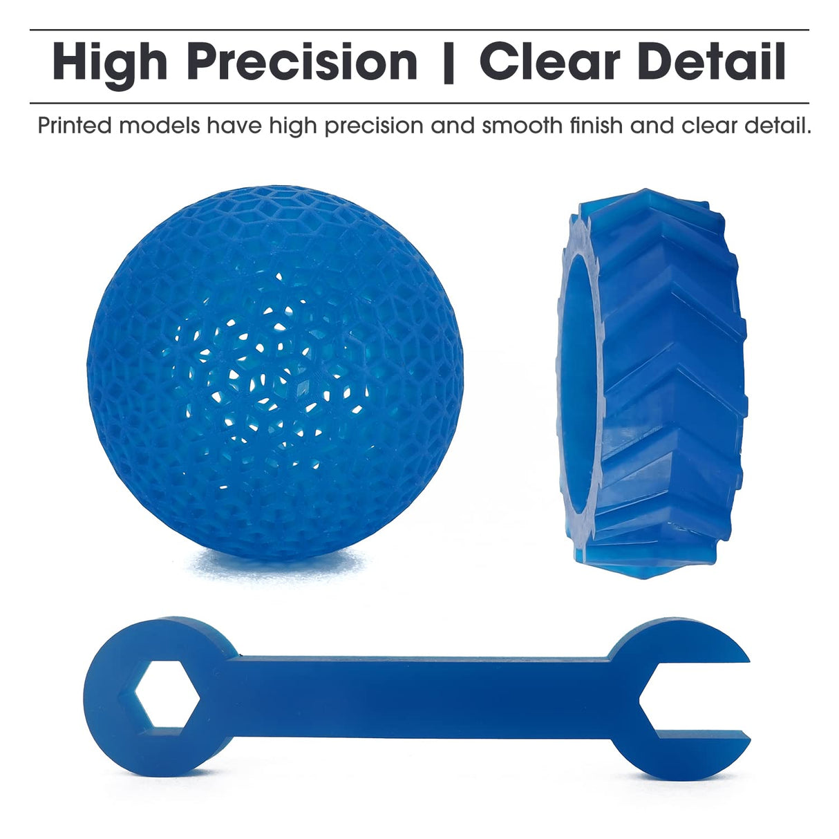 eSUN 405nm LCD 3D Printer Rapid Resin UV Curing Resin ABS-Like Rapid Resin Hard Tough Resin High Impact High Tough Photopolymer Resin for Photon UV Curing LCD 3D Printer, Plastic Bottle, 500g Black eSUN