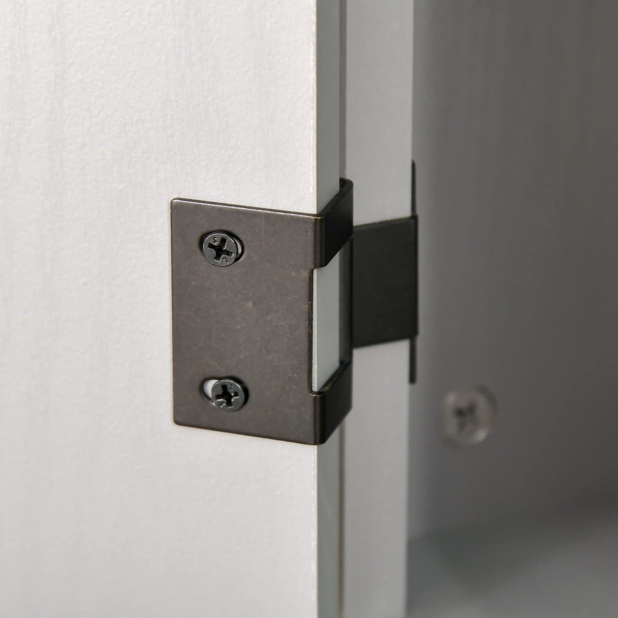 HOMCOM Farmhouse Computer Desk with Hutch and Cabinet, Home Office Desk with Storage, for Study, Light Grey HOMCOM