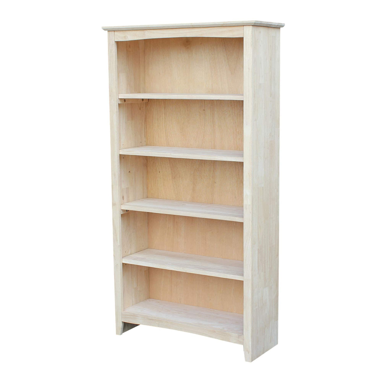 International Concepts Shaker Bookcase, 60-Inch, Unfinished IC International Concepts