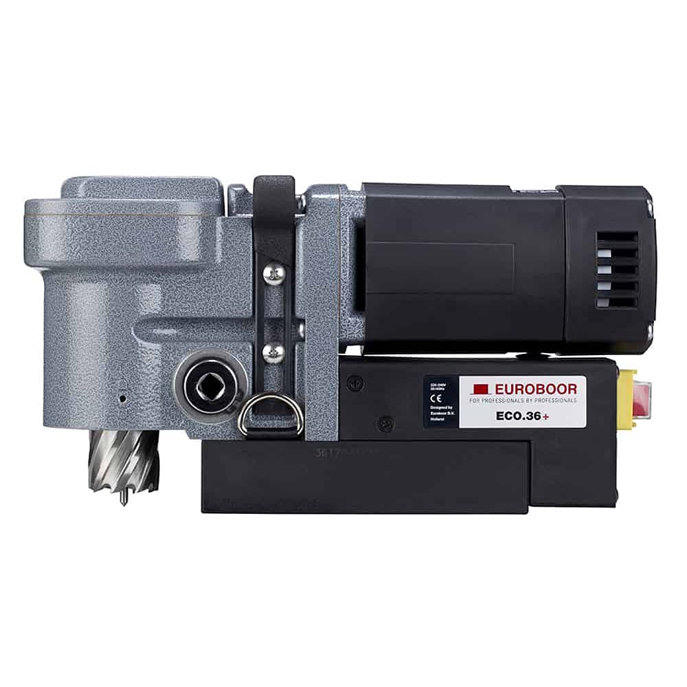 EUROBOOR Magnetic Drill Press - 9.5A Low Profile Drilling Machine with 1-7/16" Annular Cut Capacity & 1-Speed Gearbox - ECO.36+ EUROBOOR
