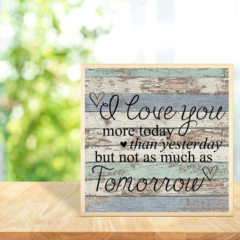 YALKIN 5D Diamond Painting Kits for Adults, DIY Diamond Number Rhinestone Painting Kits for Adults and Embroidery Diamond Arts Craft Home Decor 11.82X11.82 inch (Love You More Today) … YALKIN