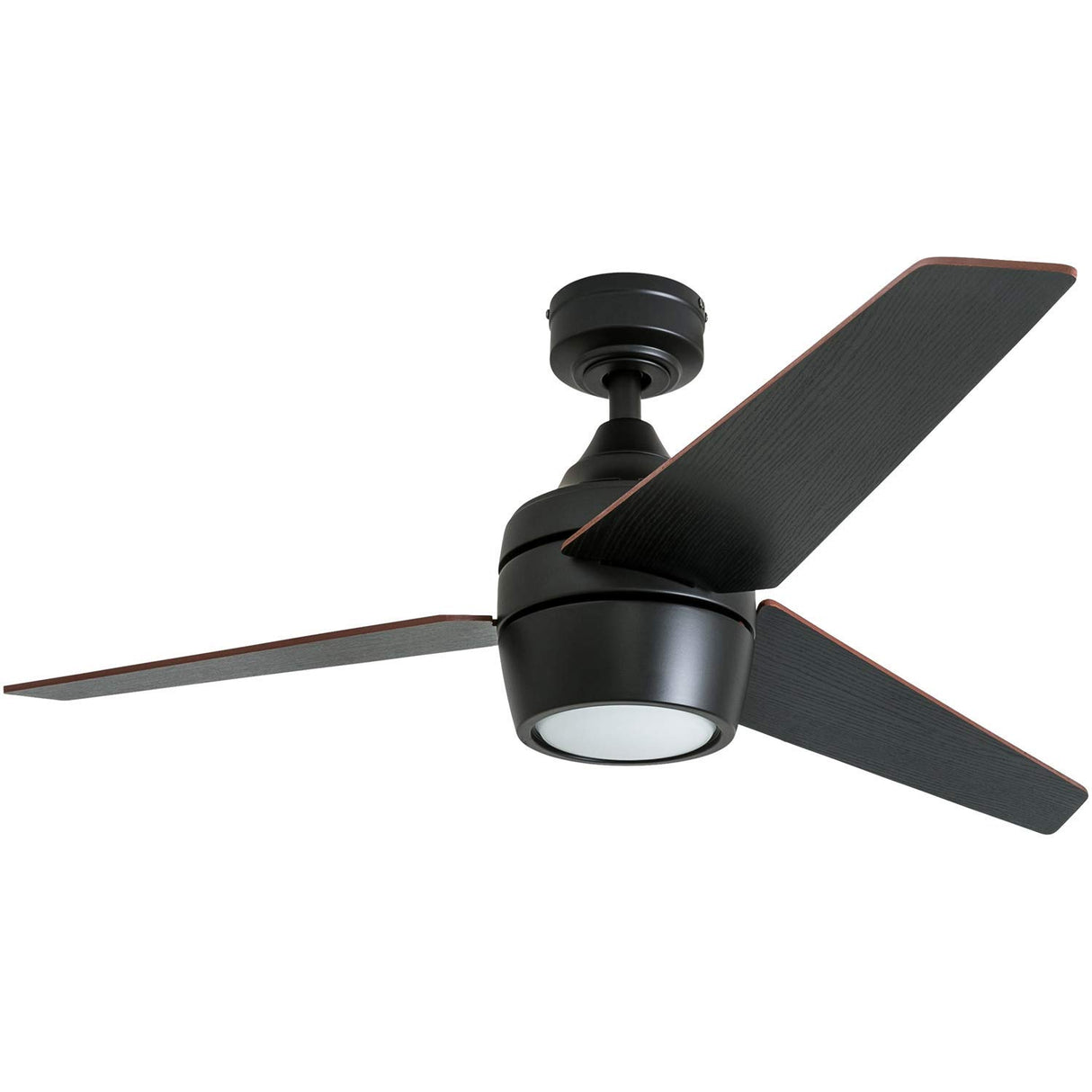 Honeywell Ceiling Fans Eamon Modern 52 Inch Ceiling Fan with Light, Remote Control Fan, LED Indoor Fan with 3 Blades, Brown Maple and Black Blade Finish Options, Bronze (50603-01) Honeywell