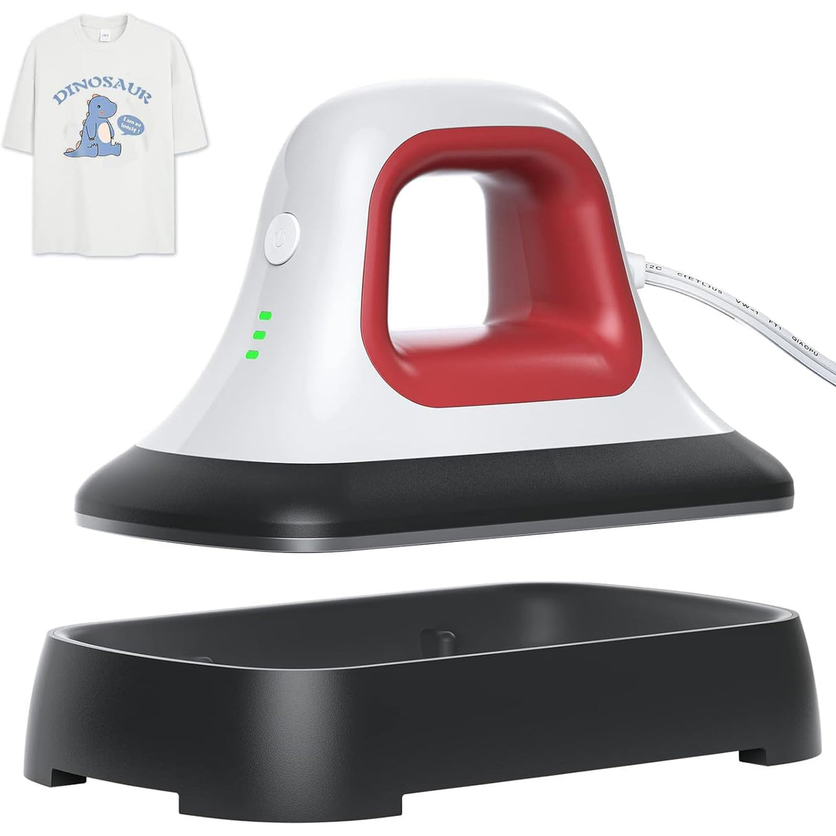 Heat Press - 7" x 3.8" Heat Press Machines for T Shirts Shoes Bags Hats and HTV Vinyl Projects & Portable Easy Iron Press Machine for Heating Transfer HYTIREBY