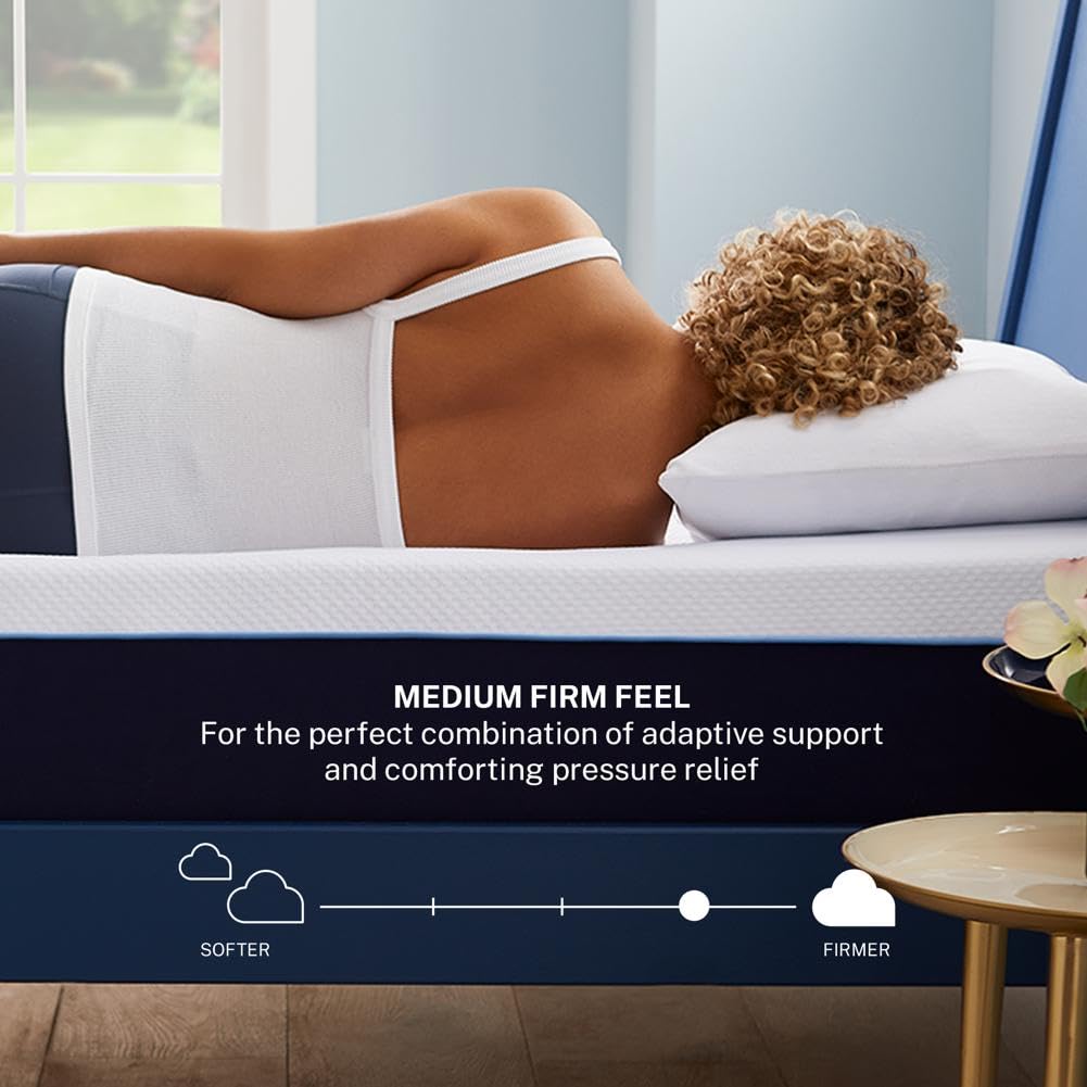 Sleep Innovations Marley 12 Inch Cooling Gel Memory Foam Mattress, King Size, Bed in a Box, Medium Firm Support Sleep Innovations