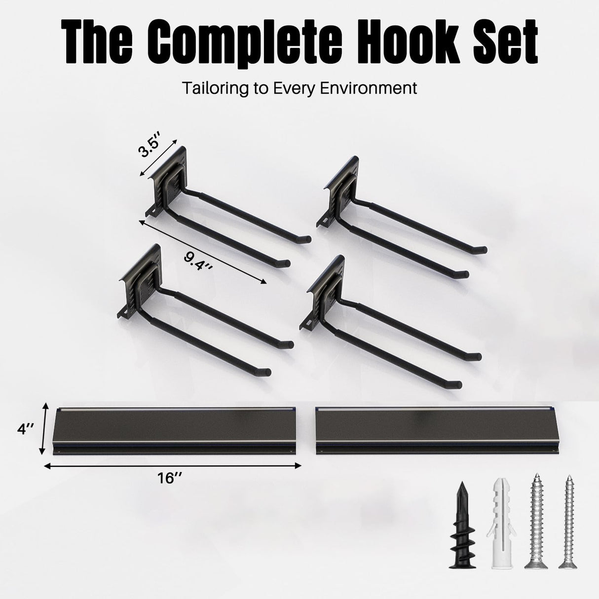 Garage Garden Tool Organizer Wall Mount, Heavy Duty Garage Tool Storage Rack 32 Inches, Max Load 220lb - Shovel, Rake, Folding Chair, Weed Eater Storage Wallavant