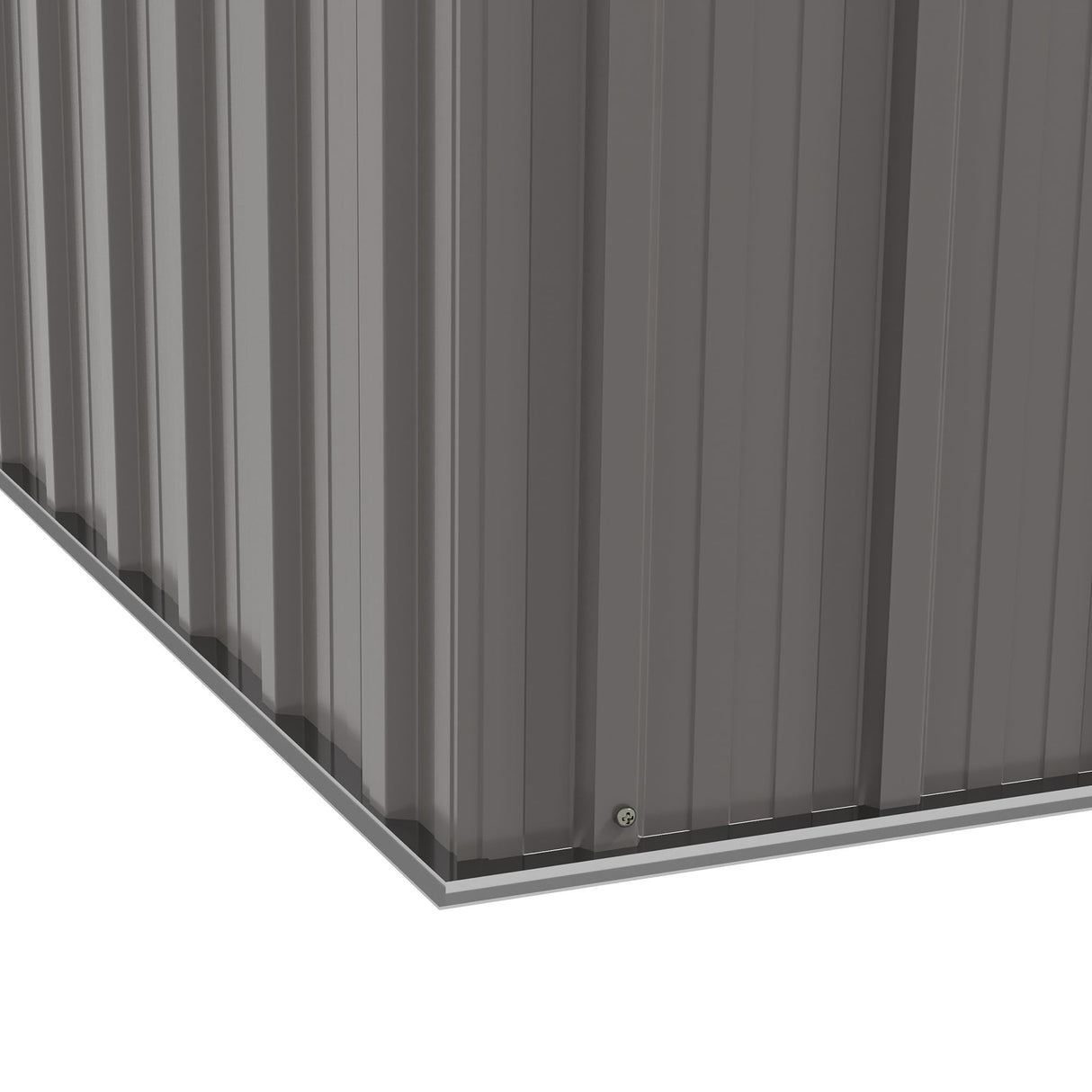 Outsunny 6' x 4' Metal Lean to Garden Shed, Outdoor Storage Shed, Garden Tool House with Double Sliding Doors, 2 Air Vents for Backyard, Patio, Lawn, Gray Outsunny