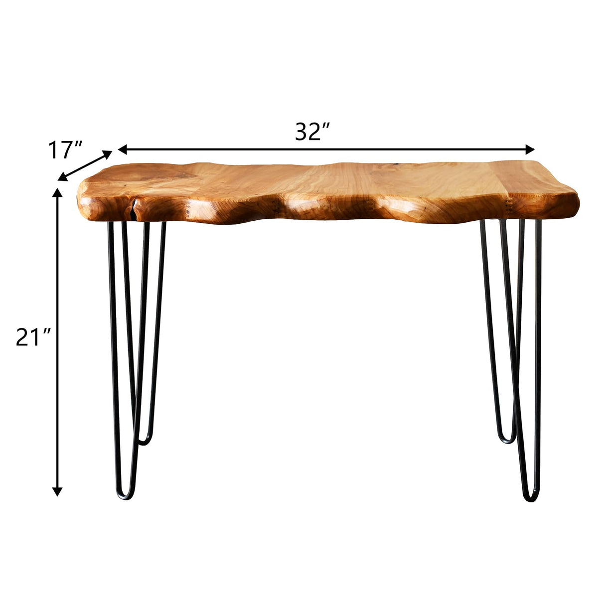 WELLAND Cedar Live Edge Small Coffee Table WELLAND