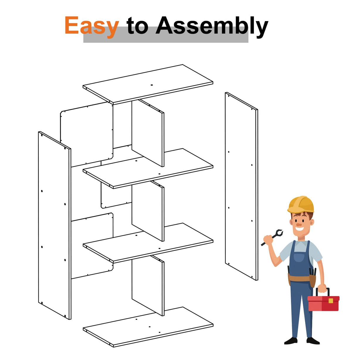 Sweetcrispy 6 Cube Storage Organizer - Open Cube Bookshelf with 3 Removable Back Panels, Display Storage Bookcase for Living Room, Bedroom, Entrance Hall, Home Office,36" L×11.6" W×24" H, White Sweetcrispy