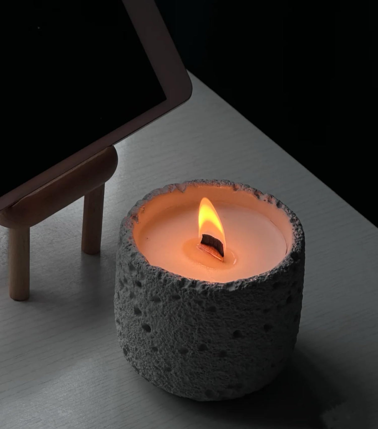 50pcs Wooden Candle Wicks 5.1 X 0.5 Inch Natural Candle Wood Wicks, Smokeless Wood Wicks for Candle Making(Wick Clip not Included) Phinicco