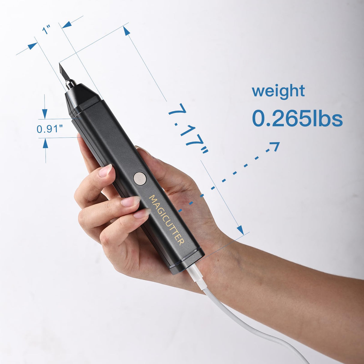 40 kHz Ultrasonic Cutter,Multifunctional Hand-held Craft Cutting Tool Cutter With 40pcs Replacement blades,Charger Included Generic