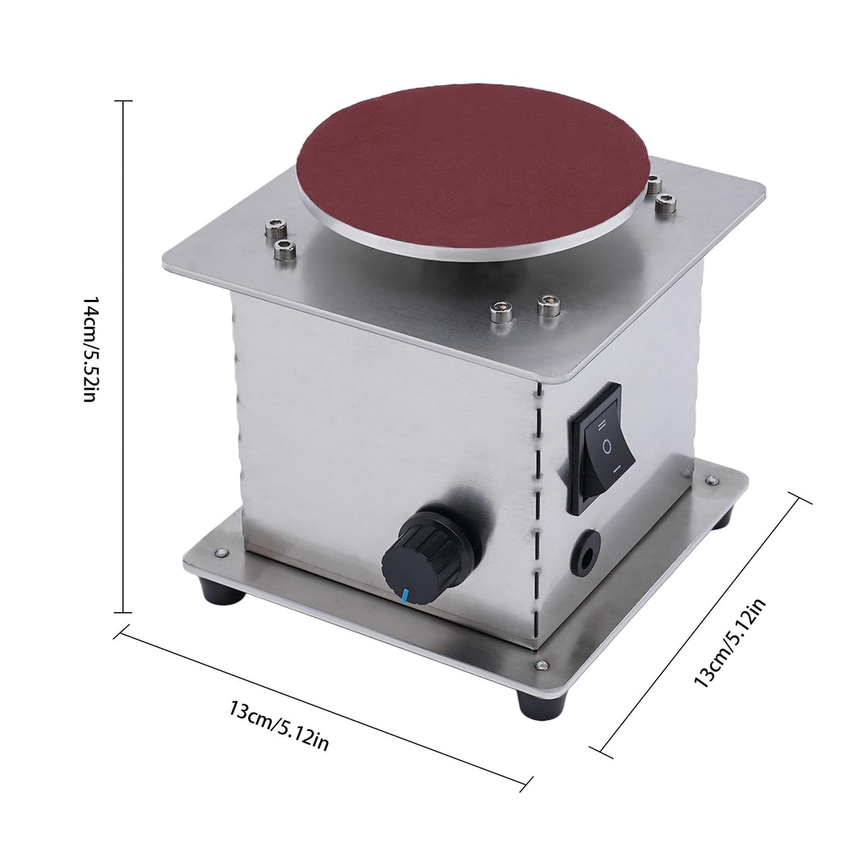 YIYIBYUS Mini Disc Sander Electric Small Sanding Disc Machine Polisher Edge Sharpener Tool Sanding Belt Machine for Wood Plastic Metal and Scissors Sanding 4 inch 6000RPM YIYIBYUS