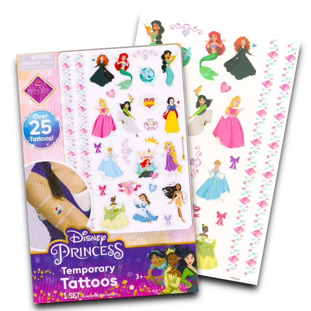 Disney Princess Floor Puzzle for Kids, Toddlers - Princess 46 Piece Puzzle Bundle with Stickers and More | Disney Princess Toys and Games Disney