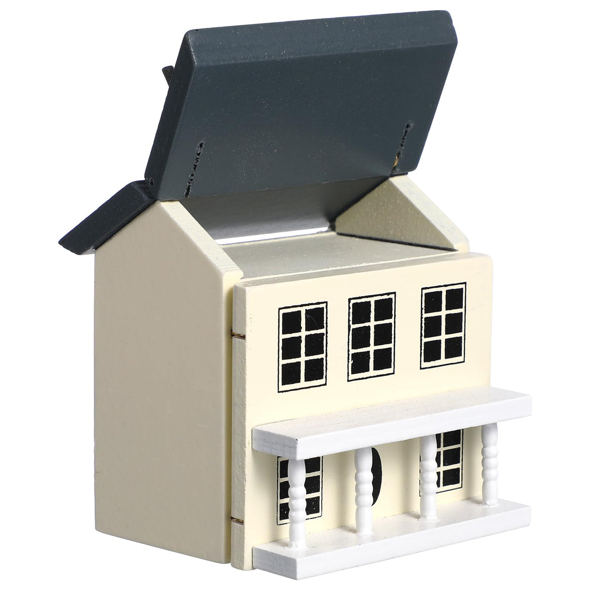 Toyvian Mini DIY Model Wooden Dollhouse kit Christmas Village Houses Toy House House Kit 3D Miniature Dollhouse Kit Toyvian