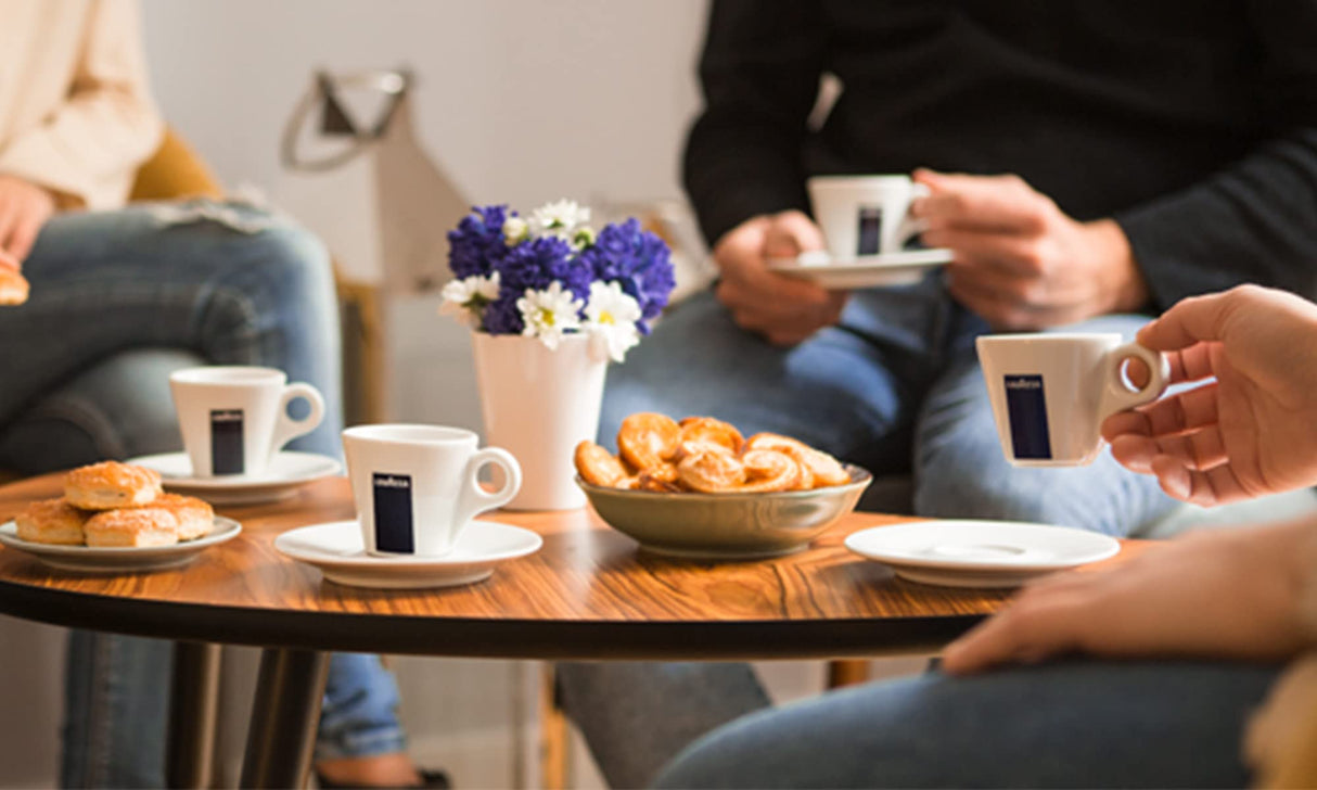 Lavazza BLUE Classy Mini Single Serve Espresso Coffee Machine LB 300, 5.3" x 13" x 10.2" 2 Coffee selections: simple touch controls, 1 programmable free dose and 1 pre-set Lavazza