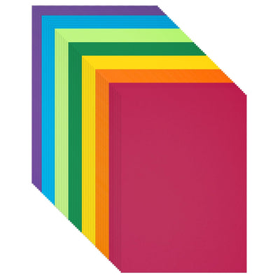 Construction Paper 8.5inx11in,70 Sheets,Set of 7 Colors 178GSM/65LB Heavyweight Construction Paper,Crafts,Arts,School Classroom Art Supplies Assorted Colors Bulk Paper