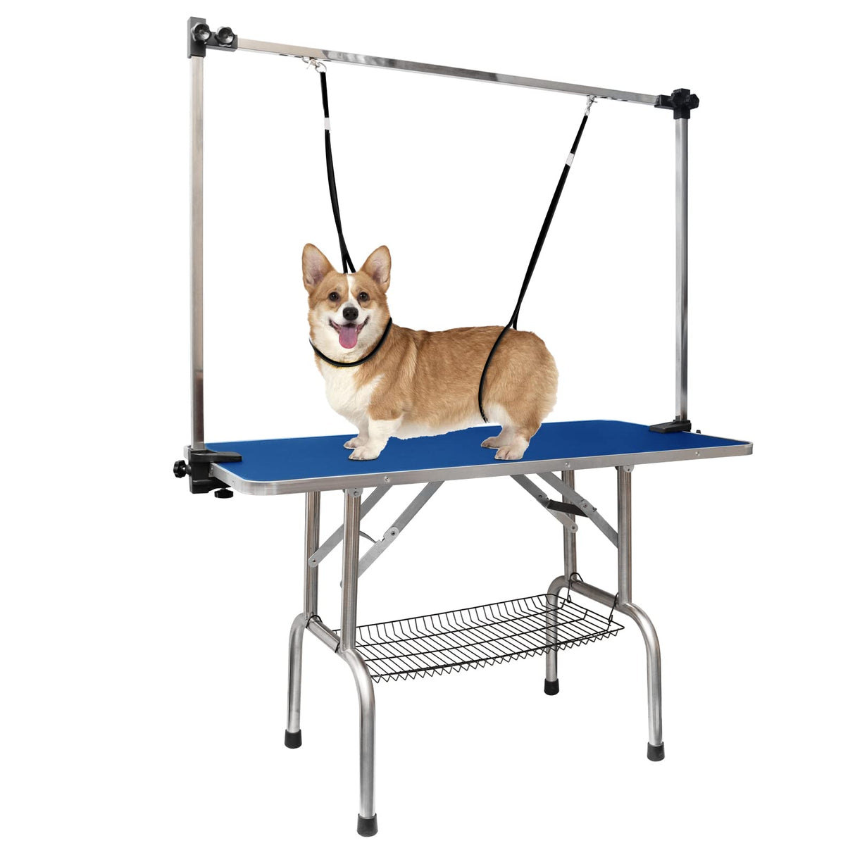 LOVMOR 36 Inch Dog Grooming Table,Adjustable Home Pet Grooming Tables with Arm/Noose/Mesh Tray LOVMOR