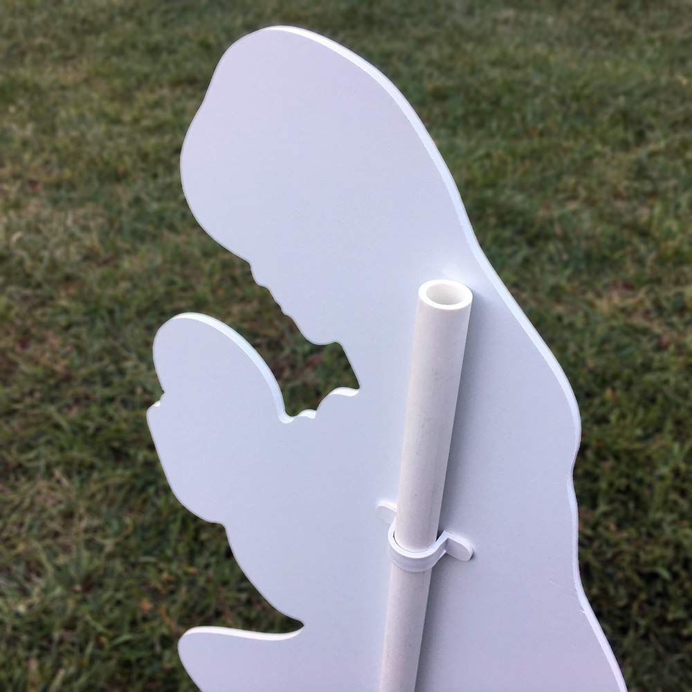 Outdoor Nativity Store Complete Nativity Scene - 12 Weatherproof Nativity Set Figures for Outdoor Christmas Decoration - Easy to Assemble & Store - Standard, White Outdoor Nativity Store