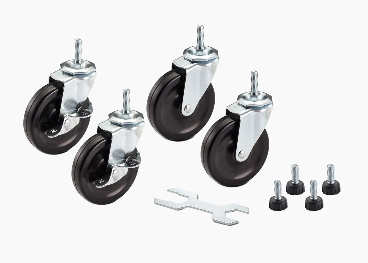 TRINITY Basics 5-Tier Adjustable Wire Shelving with Wheels for Kitchen Organization, Garage Storage, Laundry Room, NSF Certified, 600 to 2250 Pound TRINITY